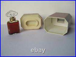 Vintage Estee Lauder Cinnabar Pendant Necklace Bottle & 0.25 oz 1/4 Perfume Lot