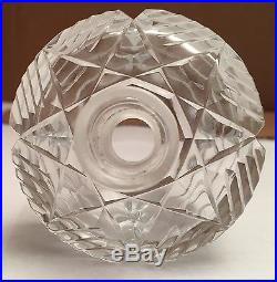 Vintage Exquisite Drum Style Crystal Czechoslovakian Perfume Bottle