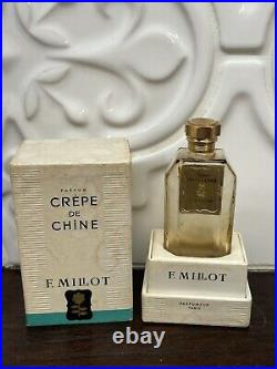 Vintage F. MILLOT Crepe De Chine 1/4 Oz In Box Parfum Parfumeur Paris