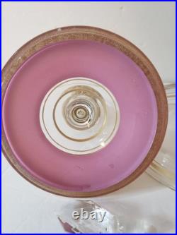 Vintage FOSTORIA Perfume and Powder Box COMBO Embossed Gold with Pink Enamel Vintage FOSTORIA Perfume and Powder Box COMBO Embossed Gold with Pink Enamel
