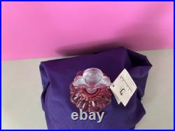 Vintage Fenton Cranberry Melon Perfume Bottle with Stopper Artful Celebration NWT