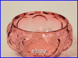 Vintage Fenton Cranberry Optic Glass Vanity Set Powder Jar & 2 Perfume Bottles Vintage Fenton Cranberry Optic Glass Vanity Set Powder Jar & 2 Perfume Bottles