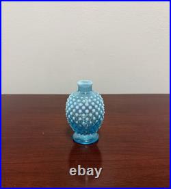 Vintage Fenton Wisteria Opalescent Hobnail Perfume Bottles Pair