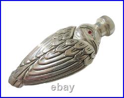 Vintage Figural Bird Scent Bottle 800 Silver