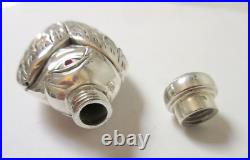 Vintage Figural Bird Scent Bottle 800 Silver
