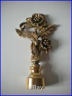 Vintage Filigree Gold Vanity Dresser Set Mirror Brush Comb Perfume Bottle