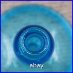 Vintage Fostoria Bottle, Blue Glass Art Deco Dresser Perfume & Powder Box Vintage Fostoria Bottle, Blue Glass Art Deco Dresser Perfume & Powder Box