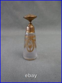 Vintage France Mignon Saint Louis Cameo Glass Perfume Scent Bottle