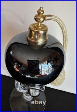 Vintage France Opalescent Art Glass Atomizer Perfume Bottle