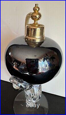 Vintage France Opalescent Art Glass Atomizer Perfume Bottle