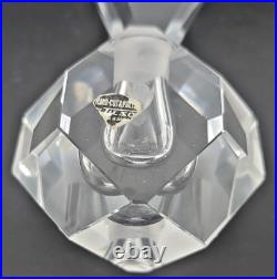 Vintage French Art Deco 1930's Sfaccettato Vetri Crystal Perfume Bottle U219