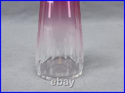 Vintage French Art Deco Rubina Cut Glass Perfume Atomizer Circa 1920s