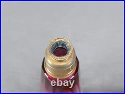 Vintage French Art Deco Rubina Cut Glass Perfume Atomizer Circa 1920s