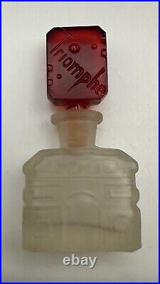 Vintage French Commercial Perfume Bottle Czech Arc de Triomphe 1920's-30's