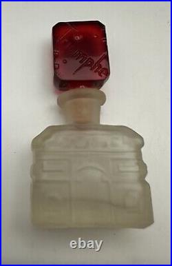 Vintage French Commercial Perfume Bottle Czech Arc de Triomphe 1920's-30's