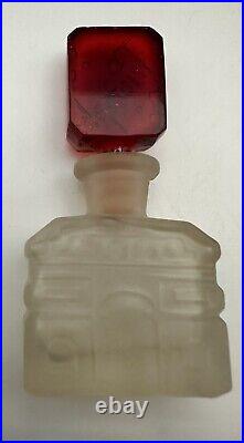 Vintage French Commercial Perfume Bottle Czech Arc de Triomphe 1920's-30's