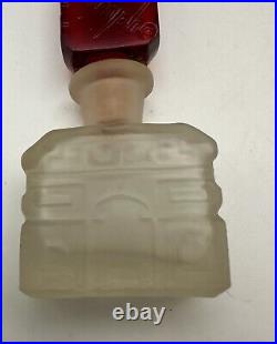 Vintage French Commercial Perfume Bottle Czech Arc de Triomphe 1920's-30's