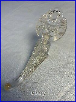 Vintage French Crystal Cornucopia Perfume Bottle