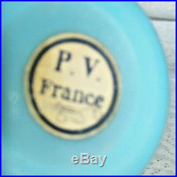 Vintage French Opaline Blue Perfume Bottle