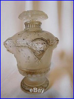 Vintage GUERLAIN BOUQUET DE FAUNES LALIQUE Bottle, 9.7 cm
