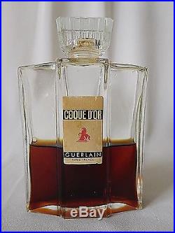 Vintage GUERLAIN COQUE D'OR 2.77 oz Perfume War Time Edition Bottle c1938-1945