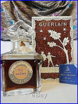 Vintage GUERLAIN FOL AROME 3 oz Parfum / Perfume, Baccarat Sealed Bottle, Rare