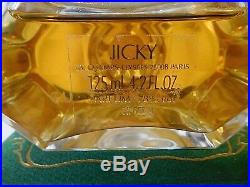 Vintage GUERLAIN JICKY 4.2 OZ /125 ML PARFUM / PERFUME SEALED BOTTLE, VERY RARE