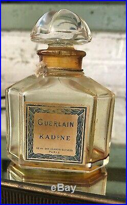 Vintage GUERLAIN KADINE Parfum / Perfume, BACCARAT, Extremely Rare bottle