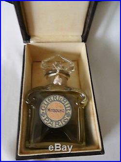 Vintage GUERLAIN MITSOUKO 2.77 Parfum / Perfume Baccarat Bottle, Sealed