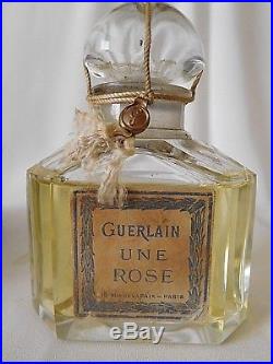 Vintage GUERLAIN UNE ROSE 2.7 oz / 80 ml Parfum / Perfume, Sealed Bottle, Rare