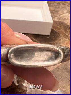 Vintage German Perfume Bottle with Silver Overlay Art Deco Floral & Peacock