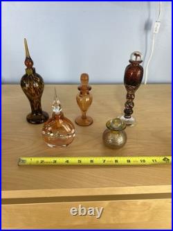 Vintage Glass Perfume Bottles (Lot Of 5)