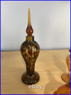 Vintage Glass Perfume Bottles (Lot Of 5)