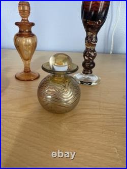 Vintage Glass Perfume Bottles (Lot Of 5)