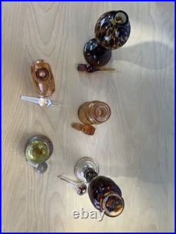 Vintage Glass Perfume Bottles (Lot Of 5)