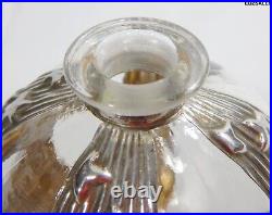 Vintage Glass Silverplated Overlay Dreamtime Perfume Bottle withMoon Stopper