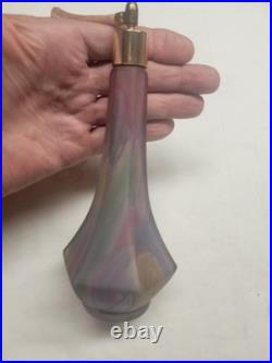 Vintage Gold And Purple Swirl Atomizer Perfume Bottles Exc Cond Nice