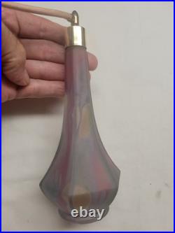 Vintage Gold And Purple Swirl Atomizer Perfume Bottles Exc Cond Nice