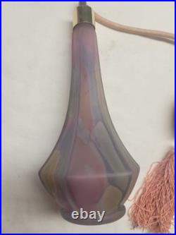 Vintage Gold And Purple Swirl Atomizer Perfume Bottles Exc Cond Nice