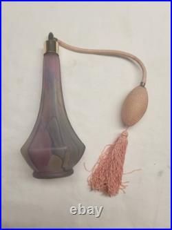 Vintage Gold And Purple Swirl Atomizer Perfume Bottles Exc Cond Nice