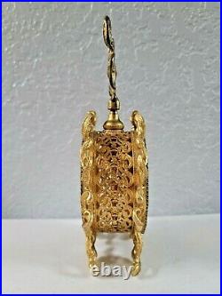 Vintage Gold Ormolu Amber Perfume Bottle (#1)