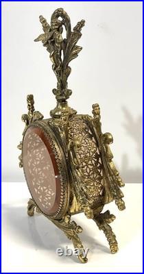 Vintage Gold Ormolu And Glass Perfume Bottle Vintage Gold Ormolu And Glass Perfume Bottle