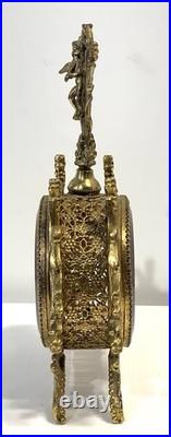 Vintage Gold Ormolu And Glass Perfume Bottle Vintage Gold Ormolu And Glass Perfume Bottle