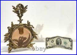 Vintage Gold Ormolu And Glass Perfume Bottle Vintage Gold Ormolu And Glass Perfume Bottle