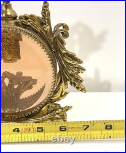 Vintage Gold Ormolu And Glass Perfume Bottle Vintage Gold Ormolu And Glass Perfume Bottle