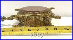 Vintage Gold Ormolu And Glass Perfume Bottle Vintage Gold Ormolu And Glass Perfume Bottle