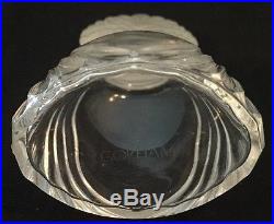 Vintage Gorham Clear Vanity Perfume Bottle Crystal Shell Stopper