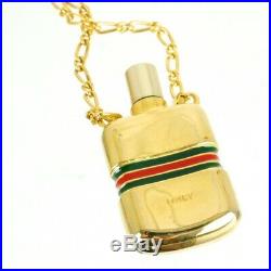 Vintage Gucci Signature Rare Perfume Bottle Chain Necklace. NFV5711
