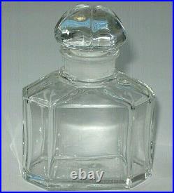 Vintage Guerlain Baccarat Signed Perfume Bottle Jicky Quadrilobe 1 OZ 4