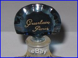 Vintage Guerlain Baccarat Style Shalimar Perfume Bottle 1 1/3 OZ 1/2 Full 4 3/4
